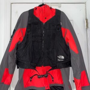 The North Face x Supreme Gray and Red Jacket